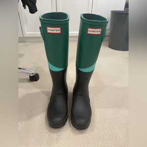 Hunter brand rain boots